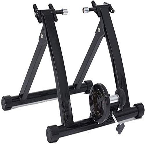 CFDZCP Bike Trainer Stand Fluid Bike Trainer Stand Bike Turbo Trainer Magnetic Cycling Stand, Heavy Duty Stable Bike Stationary Riding Stand Supports Bicycle Trainer(Black)