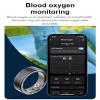 Smart Rings for Men Women with Heart Rate Monitor HR Sleep Tracker Smart Health Ring Fitness Tracker Calories Step Counter Waterproof Compatible with iOS Android view 2