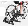 CFDZCP Bike Trainer Stand Indoor Bike Trainer, Foldable Magnetic Stand Cycling Fitness Rack, Indoor Bicycle Exercise Training Stand for 26'' to 28'' Bike Tires, Blue view 3