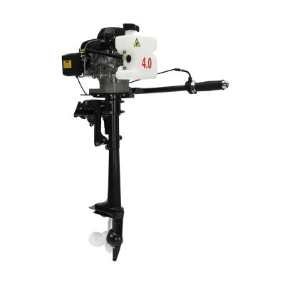 YUNLAIGOTOP Outboard Motor Boat Engine 3HP 4 Stroke Heavy Duty Outboard Motor with Wind Cooling & CDI System 2.2kW Gas Outboard Boat Motors for Inflatable Boats, Fishing Boats, Sailing Boats