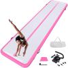 GONFLABLE 16ft Inflatable Air Gymnastics Mat Track Tumbling Mats with Electric Air Pump Pink Air Tumbling Mat Pad 4 Inches Thich for Home Use/Training/Yoga/Outdoor/Water view 1