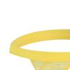 JEsilunmaMY Men's Mesh Stripe G-String Thongs See Through Open Pouch T-back Panties Solid Color Low Rise Bikini Underwear (Yellow-5PC,X-Large) view 4