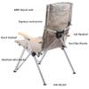 Generic Outdoor Camping Chairs Folding/Foldable/Portable with Wooden Armrests, Carry Bag Included, 6-Speed Adjustable Beach Chair Lawn Fishing Lightweight Rocker Lounger Chair view 4