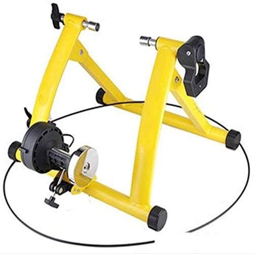 CFDZCP Bike Trainer Stand Bicycle Roller Trainer Foldable Turbo Trainer Bike Stand Home Training 6-Speed Bike Trainer with Magnetic Resistance, Road Trainer, Bike Trainer(Yellow)