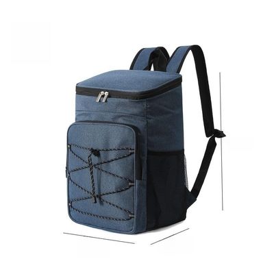 Generic Thermal Cooler Backpack for Camping, Hiking, Fishing, Outdoor Activities, Gray (Navy Blue)