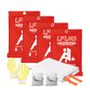 Fire Emergency Blankets - 4 Pack, 40' x 40' Fireproof Fiberglass Blankets for Home, Kitchen, Office, School, Camping, Grill, Car, Warehouse view 1