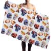 Pynnlts American Football Sports Hot Dog Popcorn Beach Towels Quick Dry Rugby Game Pool Towel for Men Boys Ball Fans Gift Bath Towels for Beach Pool Yoga Gym Sauna Travel Spa 59x30 inch view 4