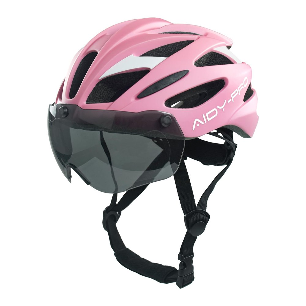AIDY-PRO Kids Bike Helmet Girls Bike Helmet with Goggles, Adjustable Youth Bikes Helmets, Bicycle Cycling Roller Skating Skateboard Helmet for Boys Girls
