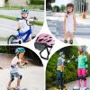 AIDY-PRO Kids Bike Helmet Girls Bike Helmet with Goggles, Adjustable Youth Bikes Helmets, Bicycle Cycling Roller Skating Skateboard Helmet for Boys Girls view 4