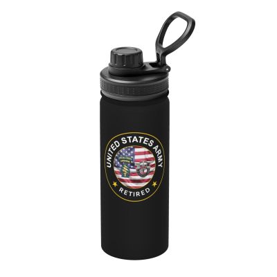 Qauirfe US Special Forces Retired Stainless Steel Insulated Water Bottle: 18oz, Leak-Proof, Hot & Cold, Eco-Friendly