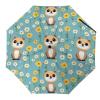 Cute Meerkat Umbrella Windproof Travel Umbrella Compact Folding Umbrella Portable 3-Section Umbrellas for Men Women Automatic view 1