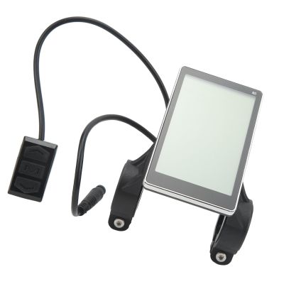 Yuecoom Electric Bikes LCD Display Meter, Waterproof M5 Control Panel Screen Connector Replacement for Scooter Accessory