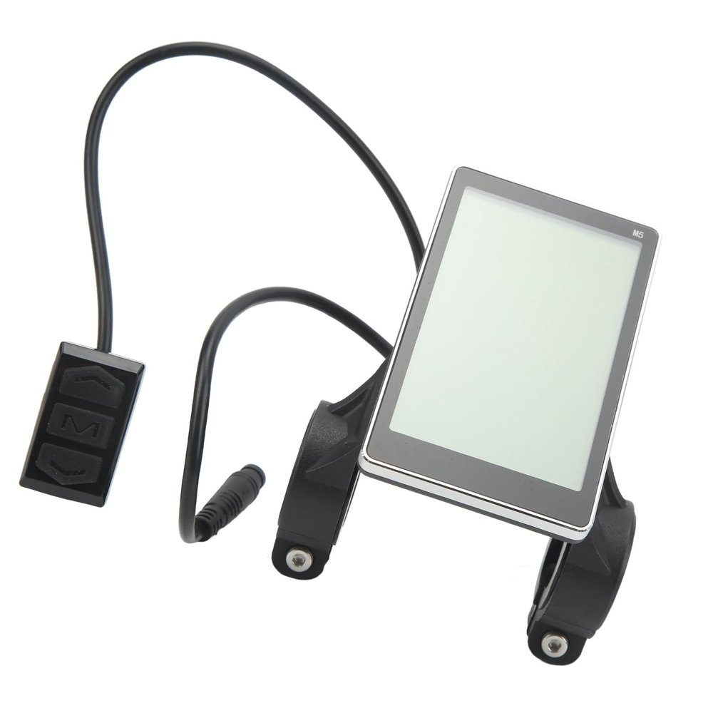 Yuecoom Electric Bikes LCD Display Meter, Waterproof M5 Control Panel Screen Connector Replacement for Scooter Accessory