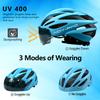 AIDY-PRO Kids Bike Helmet Boys Bike Helmet with Goggles, Adjustable Youth Bikes Helmets, Bicycle Cycling Roller Skating Skateboard Helmet for Boys Girls view 2