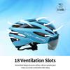 AIDY-PRO Kids Bike Helmet Boys Bike Helmet with Goggles, Adjustable Youth Bikes Helmets, Bicycle Cycling Roller Skating Skateboard Helmet for Boys Girls view 3