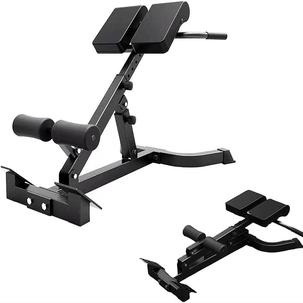 ComMax Roman Chair Back Extension Bench Foldable Workout Bench Machine for Home GYM Adjustable Glute Bench Back Trainer