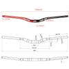 HIMALO 31.8mm Mountain Bike Riser Handlebar Rise 35mm Aluminum Alloy Bike Handlebar 780mm Extra Long Bar AM XC FR DH(Black) view 2