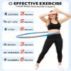 Phobby Weighted Exercise Hoop for Adults, 2.2lb Detachable Fitness Hoop, Adjustable Hoops with Jump Rope, Tape Measure and Carry Bag, Home Gym Workout (Blue Grey) view 4