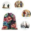 DJUETRUI Drawstring Bags Drawstring Backpack Beautiful Hibiscus Flower Sports Gym Bag for Women Men Sports Sackpack view 3