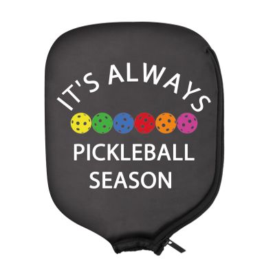 PWHAOO 2PC Pickleball Paddle Carrying Case Pickleball Paddle Covers Pickleball Paddle Pouch Gift Impeccable Gift For Pickleball Players (Pickleball Season Paddle)