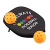 PWHAOO 2PC Pickleball Paddle Carrying Case Pickleball Paddle Covers Pickleball Paddle Pouch Gift Impeccable Gift For Pickleball Players (Pickleball Season Paddle) view 2