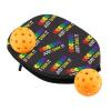 PWHAOO 2PC Pickleball Paddle Covers Funny Pickleball Paddle Pouch Gift Impeccable Gift For Pickleball Players & Fans (JUST DINK IT Paddle) view 2