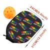 PWHAOO 2PC Pickleball Paddle Covers Funny Pickleball Paddle Pouch Gift Impeccable Gift For Pickleball Players & Fans (JUST DINK IT Paddle) view 3
