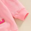 SAYOO Toddler Baby Birthday Girl Outfit Birthday Girl Letter Print Pullover Sweatshirt Fall Shirts Birthday Gift (Pink, 4-5 Years) view 2