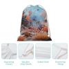 DJUETRUI Drawstring Bags Drawstring Backpack Coral Reef Sports Gym Bag for Women Men Sports Sackpack view 4
