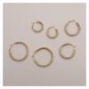 MFQLL Women's Simple Ear Clips Copper Plated 14K Circle Ear Clips Earrings Earrings(Golden-3.0) view 4