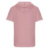 NineFit Basics Men's Shirts Short Sleeve Athletic Hoodies Workout Shirts Lightweight Sweatshirts Pullover Sport Hoody Fashion Shirts Pink, 4X-Large view 3