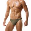 BANGWEAR Profile Briefs Men's Bikini Brief Soft Viscose Rib Bikini Underwear Khaki view 3