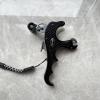 sntxmy Bow Release for Compound Bow, Archery Release Trigger, Compound Bow Release, Thumb Release. (4 Finger Bow Release, Silvery) view 2