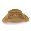 YOLAI Men & Women's Summer Cowboy Cowgir Western Stra Hat Hollow Out Woven Roll Up Wide Brim Hat (Yellow, One Size) view 4