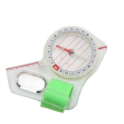 Akozon Multifunction Orienteering Thumb - Luminous Point, Clear Scale, ABS Material, Ideal for Adventure Camping and Backpacking