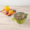 Restaurantware-Hi Tek 2.5 Liter Collapsible Camping Pot, 20 Portable Cook Pots - With Lid, Stainless Steel Bottom, Silicone Camping Cookware, For Travel Or Outdoor Hiking- Restaurantware view 3