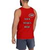 NineFit Basics Custom T Shirts Custom Mens Tank Top Add Your Own Text Message Customized T-Shirts Deep Red, Medium view 3