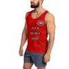 NineFit Basics Custom T Shirts Custom Mens Tank Top Add Your Own Text Message Customized T-Shirts Deep Red, Medium view 4