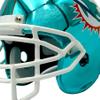 Pegasus Sports NFL Miami Dolphins Metallic Hover Helmet view 2