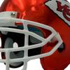 NFL Kansas City Chiefs Metallic Hover Helmet view 2