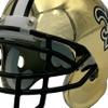 NFL New Orleans Saints Metallic Hover Helmet view 2