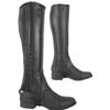 AK New Unisex Side Zip with Stretch Panel Full Grain Leather Equestrian Horse Riding Half Chaps AKRS-1022 (Black, 14/XXS) view 1
