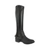 AK New Unisex Side Zip with Stretch Panel Full Grain Leather Equestrian Horse Riding Half Chaps AKRS-1022 (Black, 14/XXS) view 3