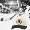 AMERICAN NEEDLE Boston Bruins Officially Licensed NHL Blue Line Adjustable Snapback Baseball Hat, Ivory/Black (EM004A-BBR-IBLK) view 4