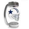 Pegasus Sports NFL Dallas Cowboys Mini Throwback Hover Helmet, Team Color and Silver Stand view 1