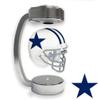 Pegasus Sports NFL Dallas Cowboys Mini Throwback Hover Helmet, Team Color and Silver Stand view 2