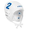 FORZA Water Polo Caps [Blue/White Team] | Set of 13 Numbered Caps [Includes Red Goalkeeper Caps] - One Size Fits All Premium Water Polo Team Cap Set (White) view 1