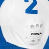 FORZA Water Polo Caps [Blue/White Team] | Set of 13 Numbered Caps [Includes Red Goalkeeper Caps] - One Size Fits All Premium Water Polo Team Cap Set (White) view 3