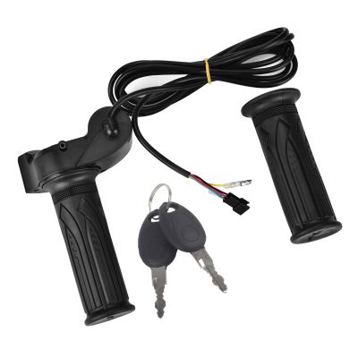 Akozon LED Display Handlebar Grip for Electric Cars, Bikes & Scooters - Pair of Ergonomic Handlebar Grips with Electric Lock - Essential Electric Accessory