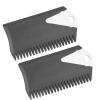 Akozon Premium 2PCSSet PVC Surfboard Wax Comb Cleaner Kit - Professional Accessory Kit for Surfing Board, Skateboard, Skimboard -, Lightweight & Easy Use Wax Application view 2